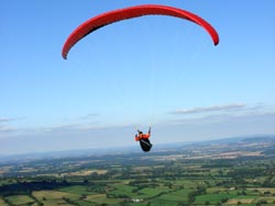 Paragliders in Schotland